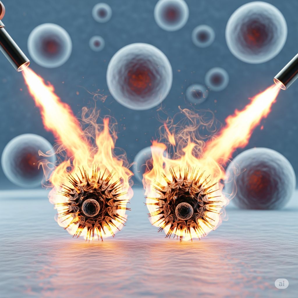 can fire kill germs