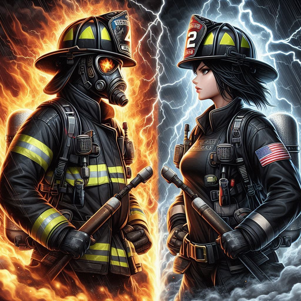 Firefighter 1 vs. Firefighter 2