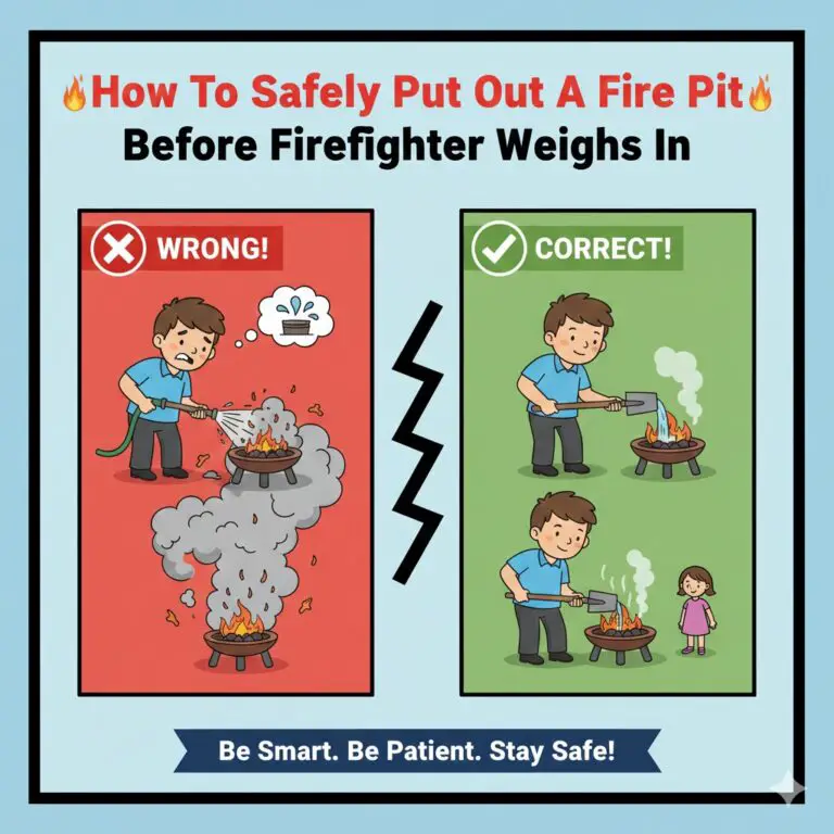 How To Safely Put Out A Fire Pit Before Firefighter Weighs In