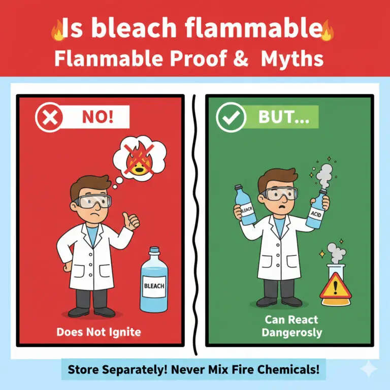 Is Bleach Flammable? Tips for Handling Bleach Safely
