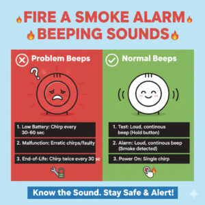 12 Fire and Smoke Alarm Beeping Sounds - Fire Emergency Tips